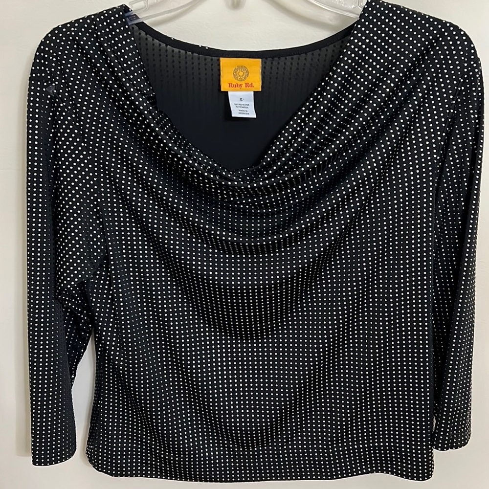 Ruby Road Metallic Blouse